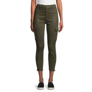 7 For All Mankind Women's Skinny-Fit Cargo Pants - Green - Size 25 (2)  Green  female  size:25 (2)