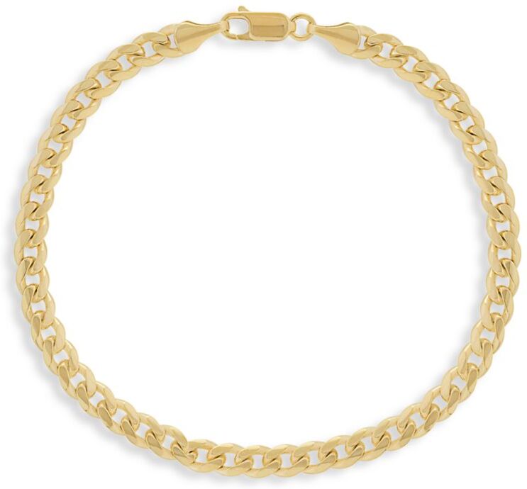 Saks Fifth Avenue Made in Italy Saks Fifth Avenue Men's 14K Gold Miami Cuban Link Bracelet/5MM  - male - Size: one-size