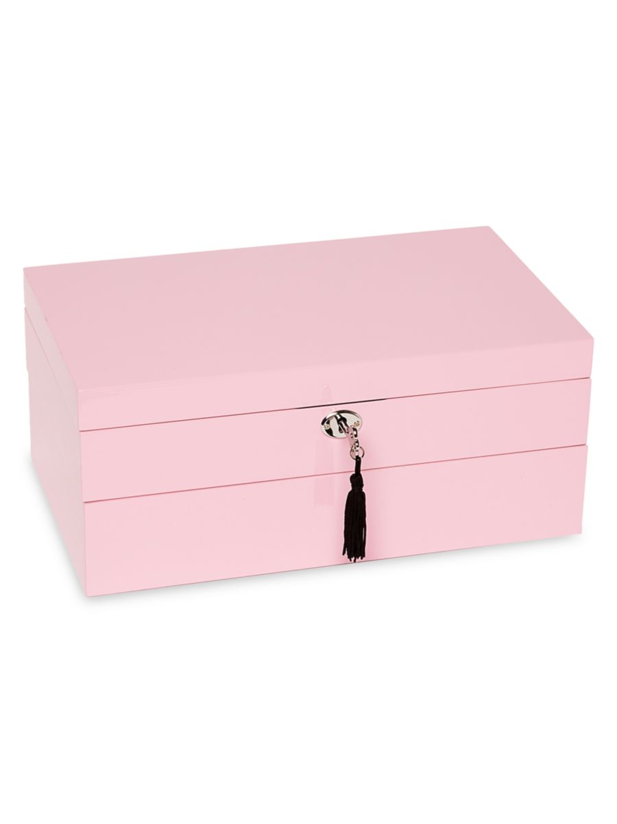 Brouk & Co. Women's Stackable Wood Jewelry Box - Pink  - unisex - Size: one-size