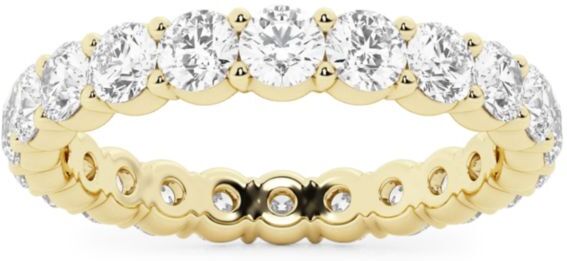 Saks Fifth Avenue Made in Italy Saks Fifth Avenue Women's Build Your Own Collection 14K Yellow Gold & Lab Grown Round Diamond Eternity Band - 2 Tcw Yellow Gold - Size 6.5  - female - Size: 6.5