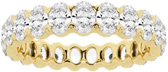 Saks Fifth Avenue Made in Italy Saks Fifth Avenue Women's Build Your Own Collection 14K Yellow Gold & Lab Grown Oval Diamond Eternity Band - 2 Tcw Yellow Gold - Size 5  - female - Size: 5