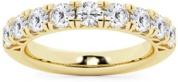 Saks Fifth Avenue Made in Italy Saks Fifth Avenue Women's Build Your Own Collection 14K Yellow Gold & 9 Natural Round Diamond Anniversary Band - 1.5 Tcw Yellow Gold - Size 5.5  - female - Size: 5.5