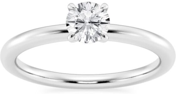 Saks Fifth Avenue Made in Italy Saks Fifth Avenue Women's Build Your Own Collection 14K White Gold & Lab Grown Round Diamond Solitare Engagement Ring - 0.5 Tcw White Gold - Size 6  - female - Size: 6