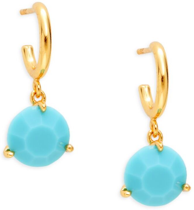 kate spade new york Women's Goldtone Drop Earrings - Turquoise  - female - Size: one-size