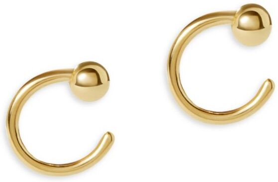 Ana Luisa Women's Claire 14K Goldplated Sterling Silver Ball Half Hoop Earrings  - female - Size: one-size