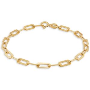 Saks Fifth Avenue Made in Italy Women's 18K Yellow Goldplated Paperclip Chain Bracelet  - female - Size: one-size