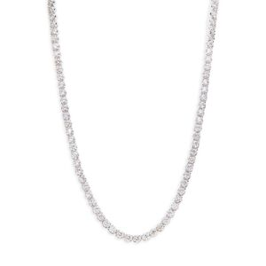 Badgley Mischka Women's 14K White Gold & 16 TCW Lab-Grown Diamond Tennis Necklace  - female - Size: one-size