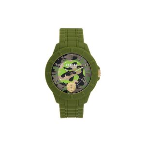 Versace Versus Versace Men's 42MM Silicone & Stainless Steel Watch - Green  - male - Size: one-size