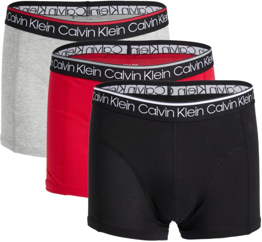 Calvin Klein Men's 3-Pack Assorted Logo Boxer Trunks - Empower - Size S  - male - Size: S