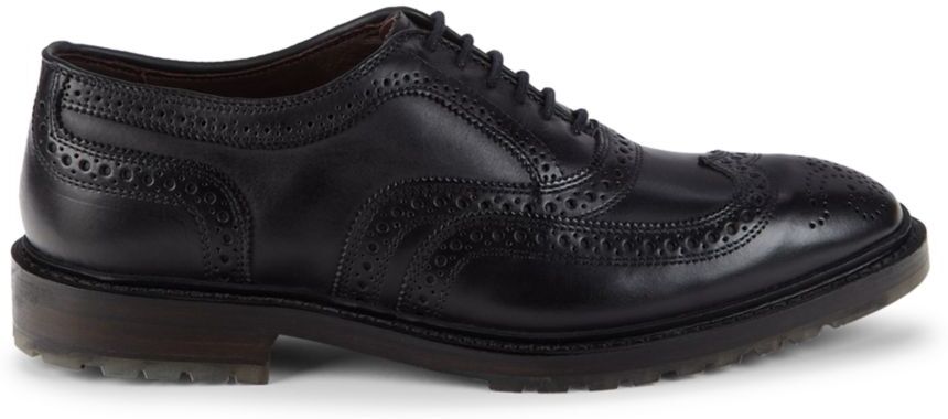 Allen Edmonds Men's Tavish Perforated Leather Brogues - Black - Size 11  - male - Size: 11