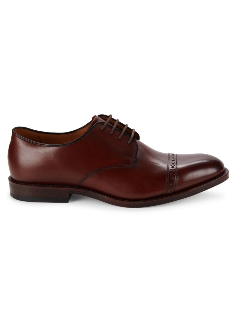 Allen Edmonds Men's Boulevard Leather Derby Shoes - Burgundy - Size 10  - male - Size: 10