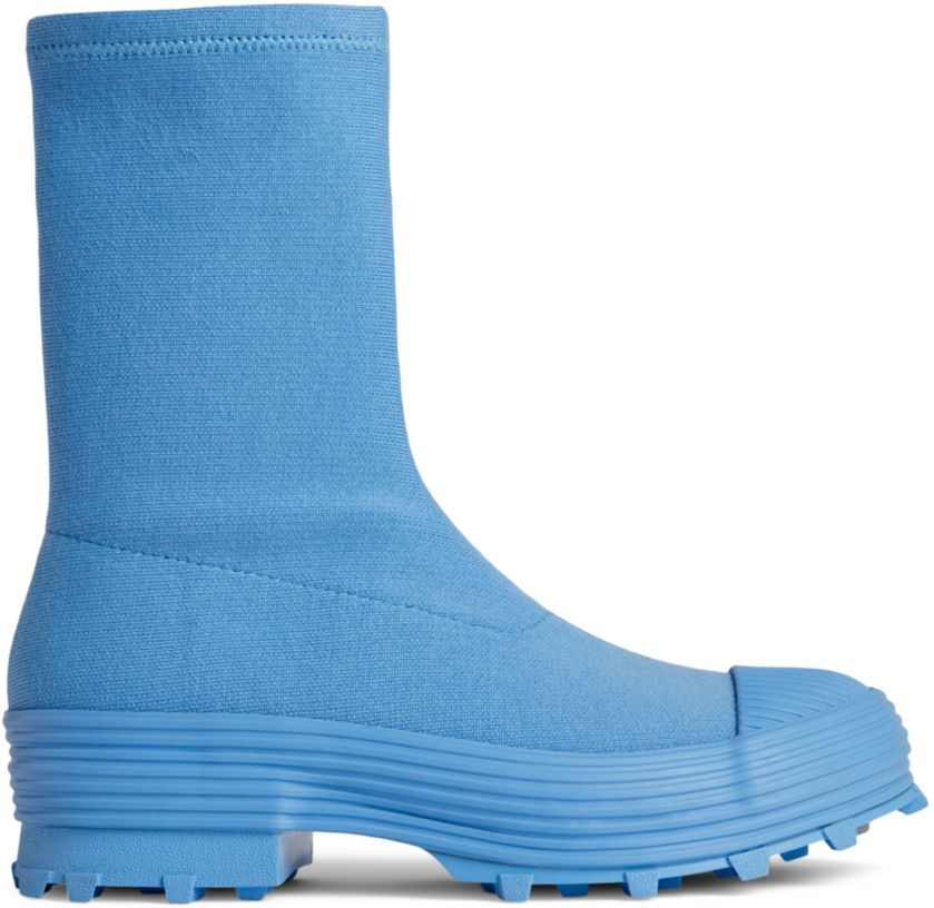 Camper Men's Traktori Chunky Sock Boots - Pastel Blue - Size 42 (9)  - male - Size: 42 (9)