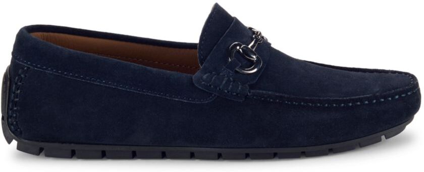 To Boot New York Men's Hart Suede Moccasin Driving Loafers - Blue - Size 9.5  - male - Size: 9.5