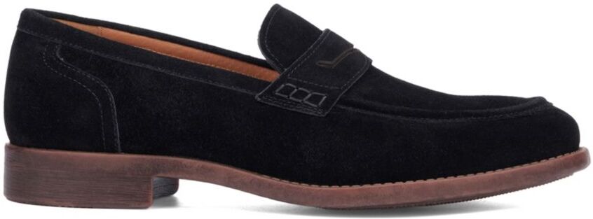 Vintage Foundry Co. Men's Apron Toe Suede Penny Loafers - Black - Size 12  - male - Size: 12