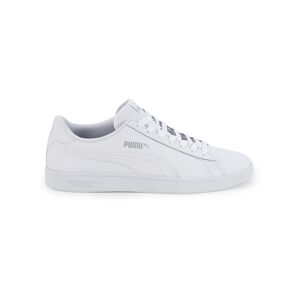 Puma Men's Smash V2 Logo Sneakers - White - Size 10.5  White  male  size:10.5