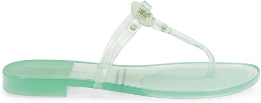 Karl Lagerfeld Paris Women's Wylda Transparent Thong Sandals - Mint Julep - Size 9  - female - Size: 9