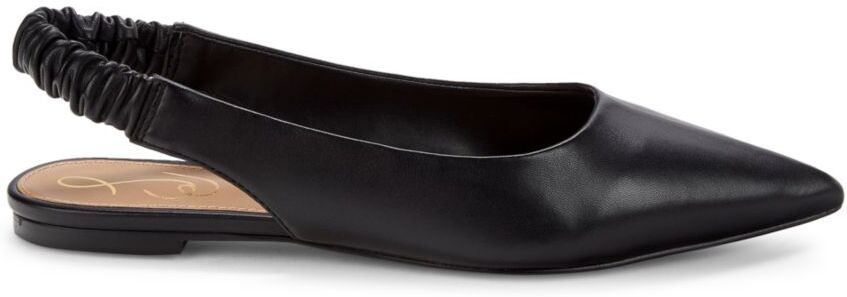 Sam Edelman Women's Whitney Leather Slingback Ballet Flats - Black - Size 6  - female - Size: 6