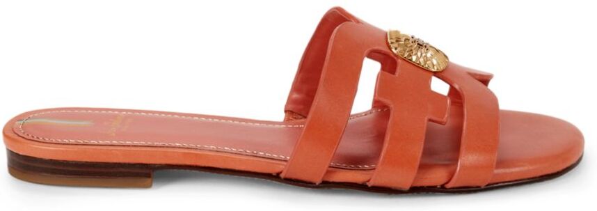 Sam Edelman Women's Bay Cut Out Flat Sandals - Terracotta - Size 5  - female - Size: 5