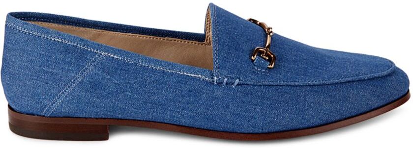 Sam Edelman Women's Loraine Apron Toe Bit Loafers - Washed Indigo - Size 9.5  - female - Size: 9.5