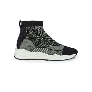 Ash Women's Mix-Pattern Sock Sneakers - Black Multi - Size 39 (9)  Black Multi  female  size:39 (9)