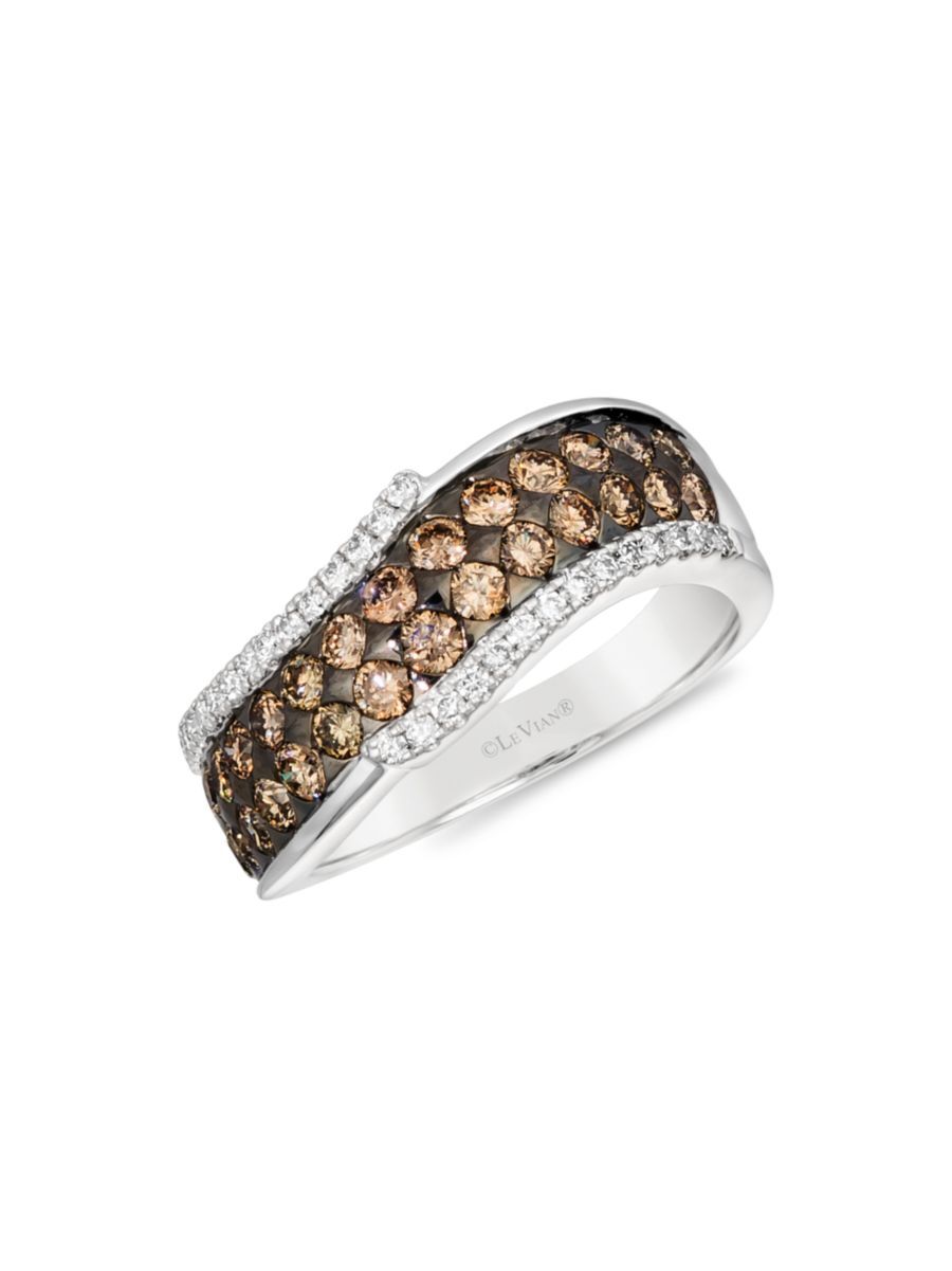 Le Vian Women's 14K Vanilla Gold®, 1.26 TCW Chocolate Diamonds® & Nude Diamonds™ Ring - Size 7  - Size: 7