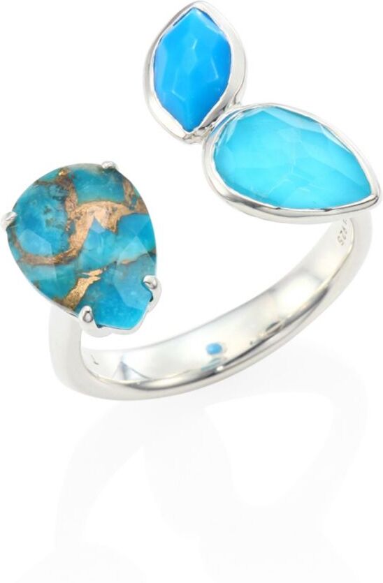 Ippolita Women's 925 Rock Candy Turquoise Open Ring - Size 7  - Size: 7