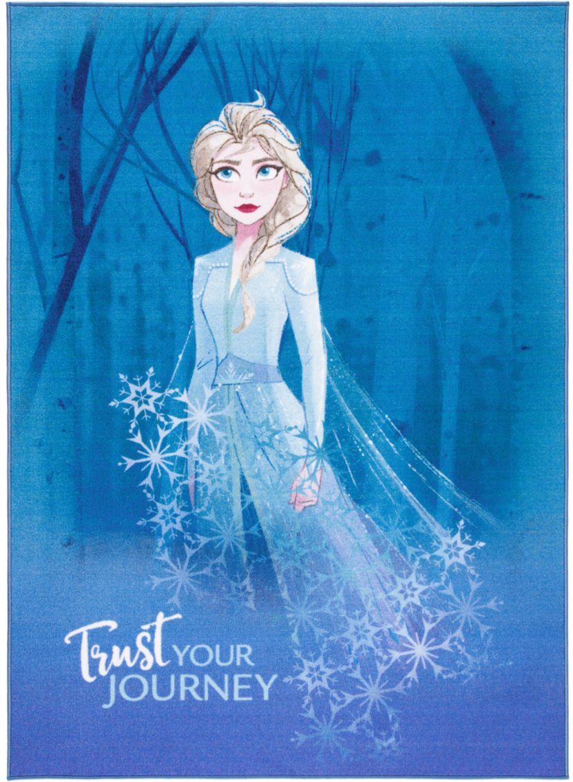 Safavieh Kid's Disney Frozen 2 Journey Area Rug - Blue - Size 3'3" X 5'3"  - female - Size: 3'3'' X 5'3''