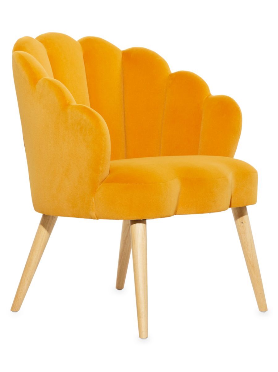 Primrose Valley Cushioned Plywood Arm Chair - Yellow - Size L  - unisex - Size: L
