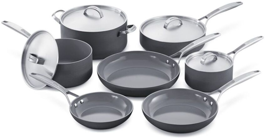 GreenPan 11-Piece Non-Stick Cookware Set - Grey  - unisex - Size: one-size