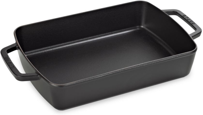 Staub Cast Iron Roasting Pan - Black  - unisex - Size: one-size