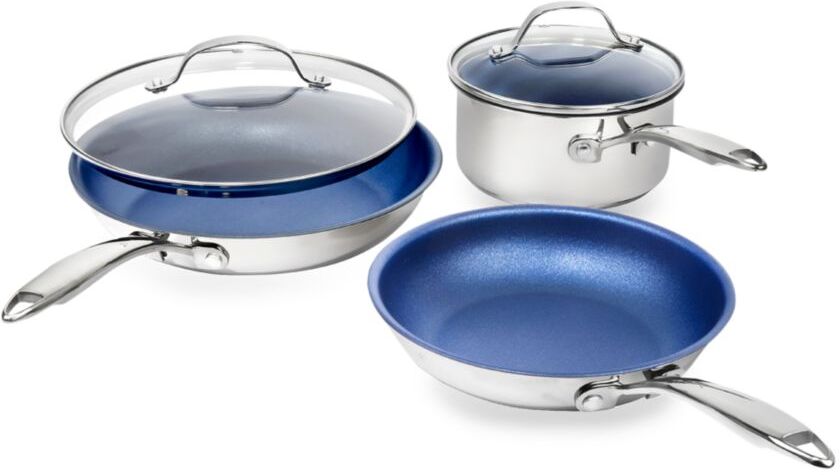 GraniteStone 5-Piece Stainless Steel & Granite Stone Non Stick Cookware Set  - unisex - Size: one-size