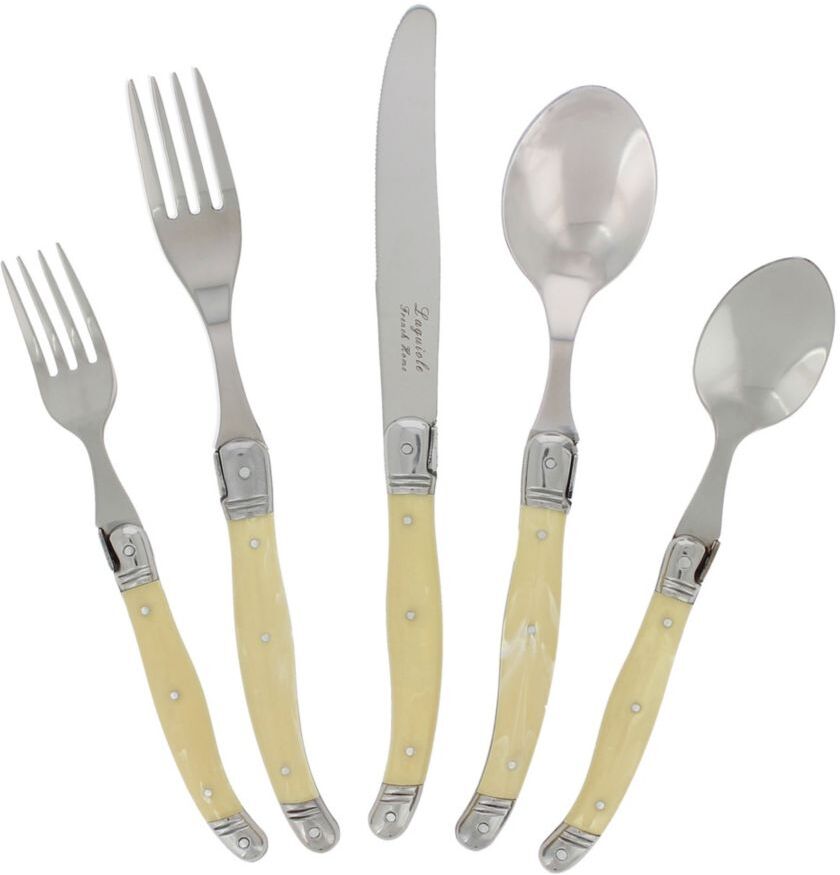 French Home Laguiole 20-Piece Flatware Set - Ivory  - unisex - Size: one-size