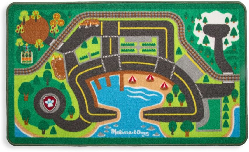 Melissa & Doug Paw Patrol Activity Rug - Adventure Bay - Size 2'2" X 3'8"  - female - Size: 2'2" X 3'8"