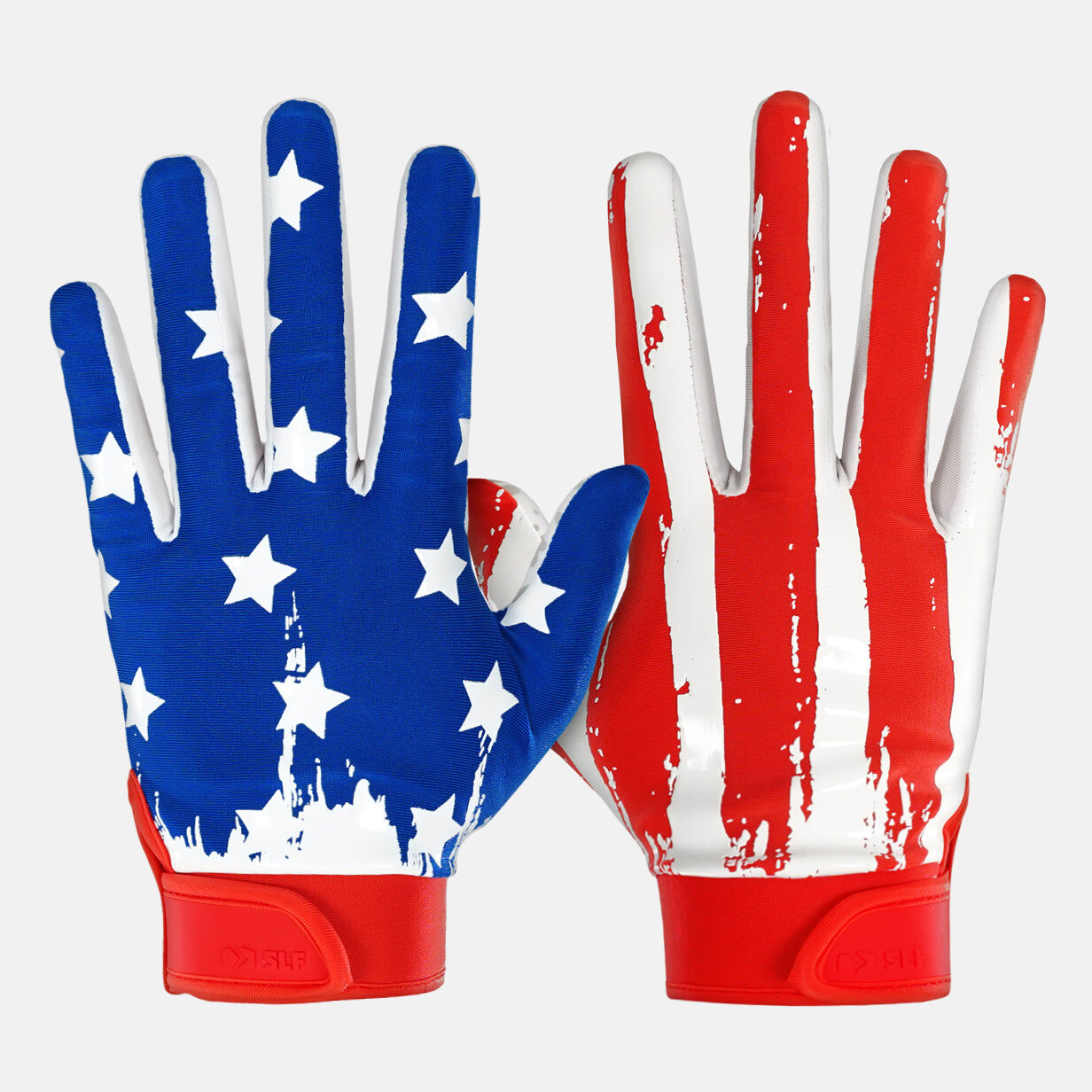 Sleefs USA Brushed Flag Sticky Football Receiver Gloves