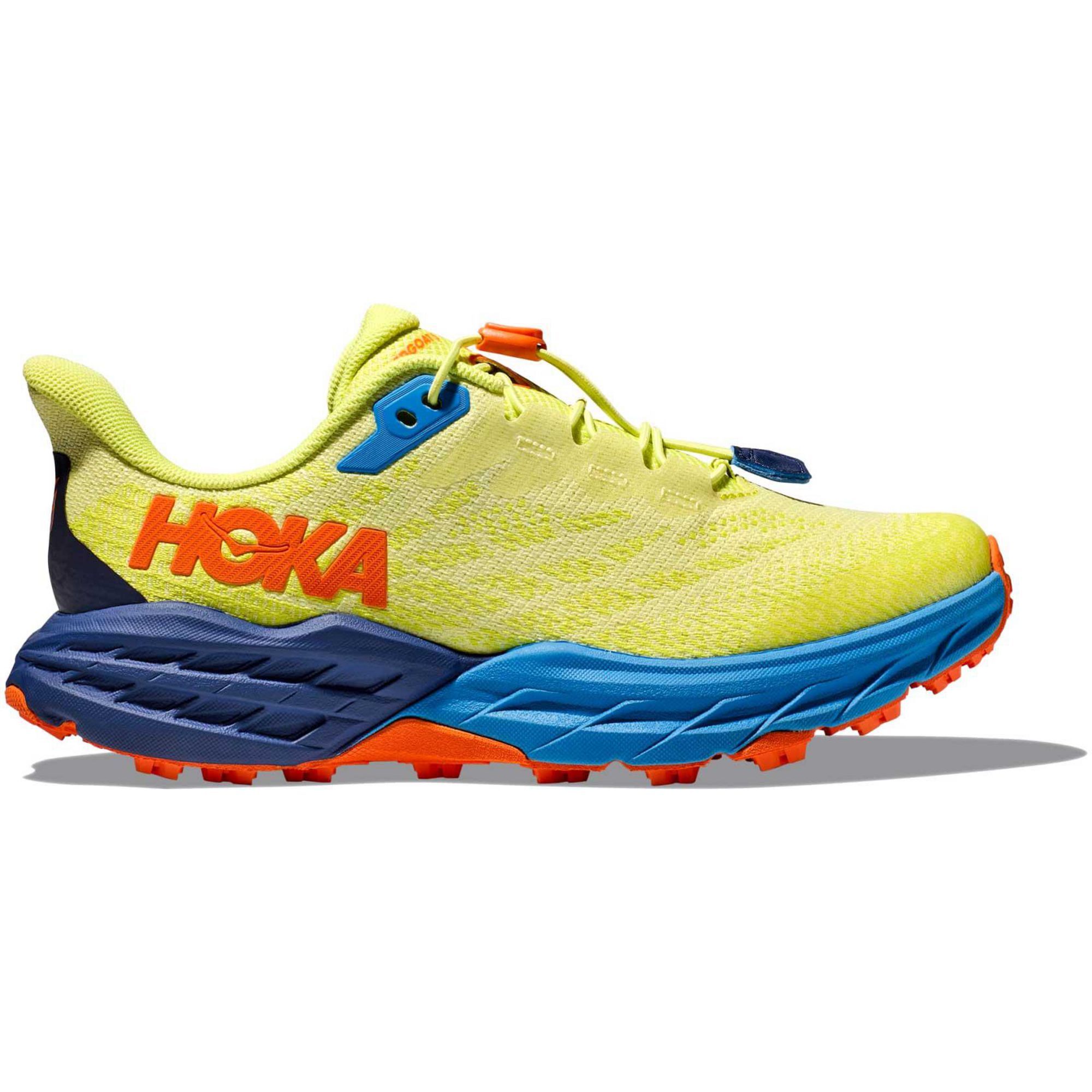 HOKA ONE ONE Big Kids' Speedgoat 5 Running Shoes  - Citrus Glow/Vibrant Orange - Size: 3.5