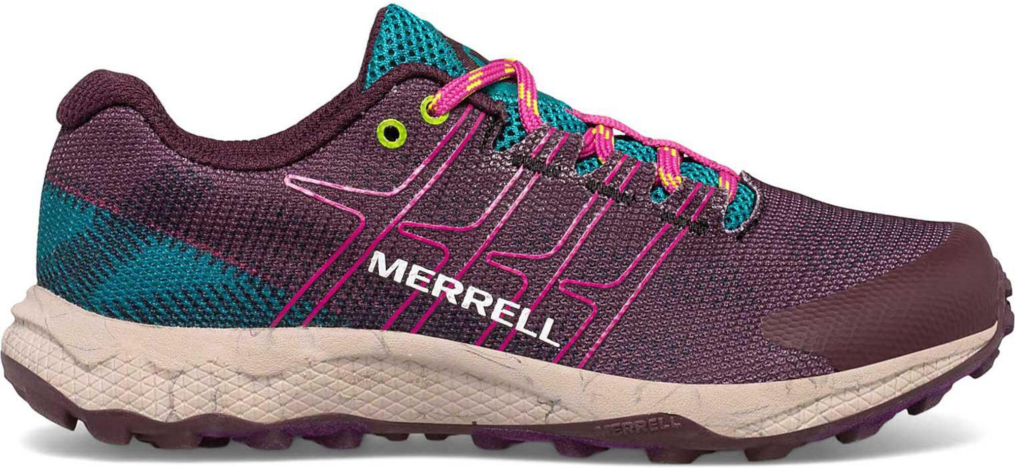 Merrell Boys' Moab Flight Low Running Shoes  - Burgundy - Size: 1