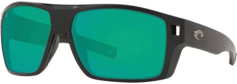 Costa Diego Sunglasses - Matte Black/Green Mirror 580G