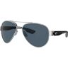 Costa South Point Sunglasses - Palladium Silver/Gray 580P