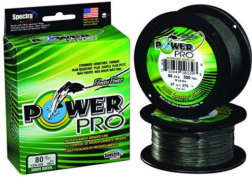 Power Pro PowerPro Braided Spectra Fiber Fishing Line Moss Green 20LB 500 Yds