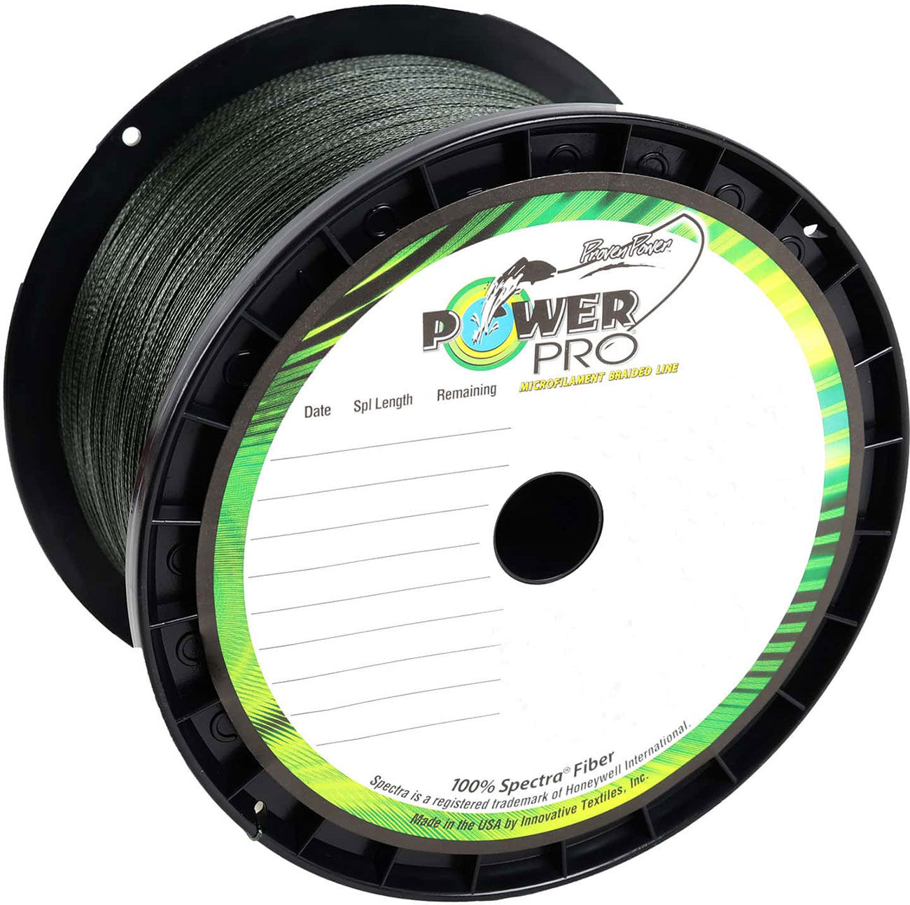 Power Pro PowerPro Braided Spectra Fiber Fishing Line Moss Green 40LB 1500 Yds