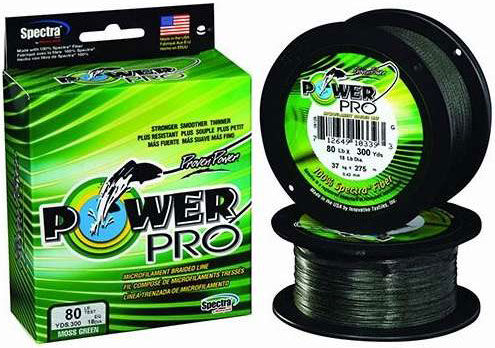 Power Pro PowerPro Braided Spectra Fiber Fishing Line Moss Green 50LB 300 Yds