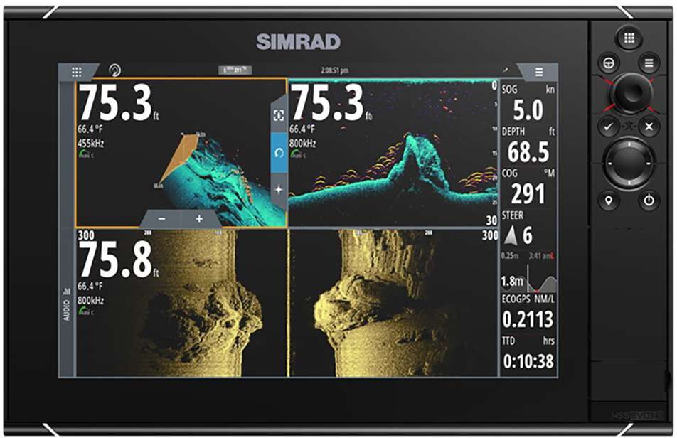 Simrad NSS12 evo3S Combo Multi-Function Chartplotter/Fishfinder - No HDMI Video Outport