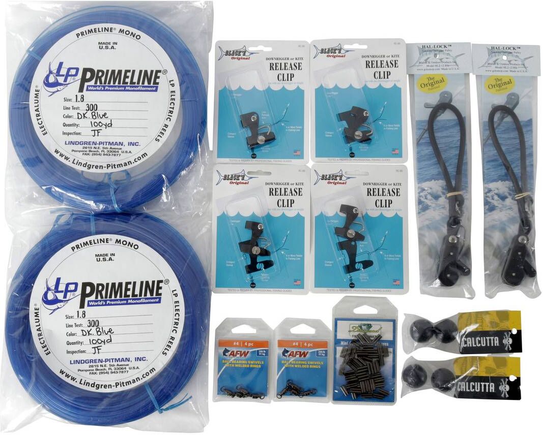 TackleDirect Double Halyard Outrigger Rigging Kit for Light Lures