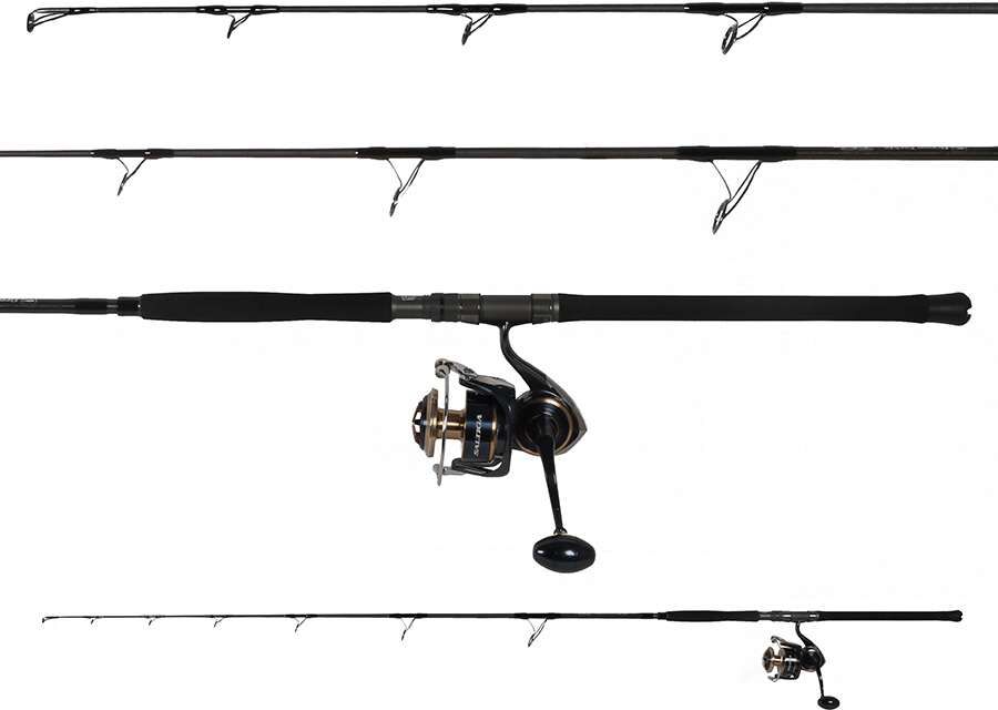 Ocean Tackle International OTI-TS286080 Popping Rod/Daiwa SALTIGA18000-H Spinning Reel Combo