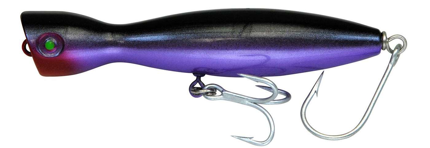 Super Strike PP4O Little Neck Popper - Floating - Black/Purple