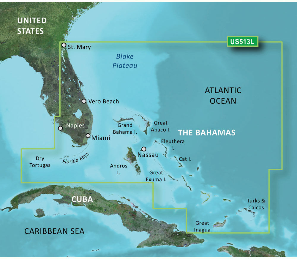 Photos - Sat Nav Garmin VUS513L BlueChart g3 Vision HD - Jacksonville to Bahamas 