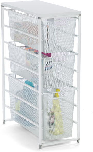 The Container Store Elfa Mesh Laundry Storage White