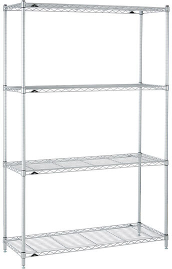 InterMetro 4-Shelf Starter Unit Silver