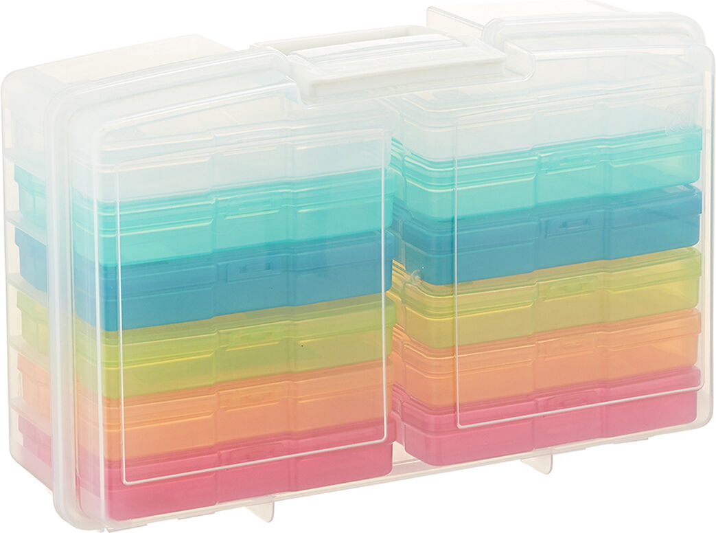 Iris 12-Case 4" x 6" Photo Storage Carrier New Rainbow