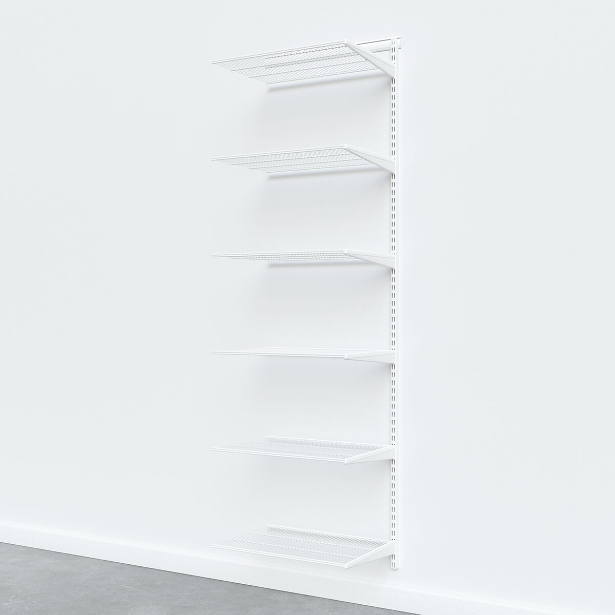 The Container Store Elfa Classic Basic Shelving Add-On White